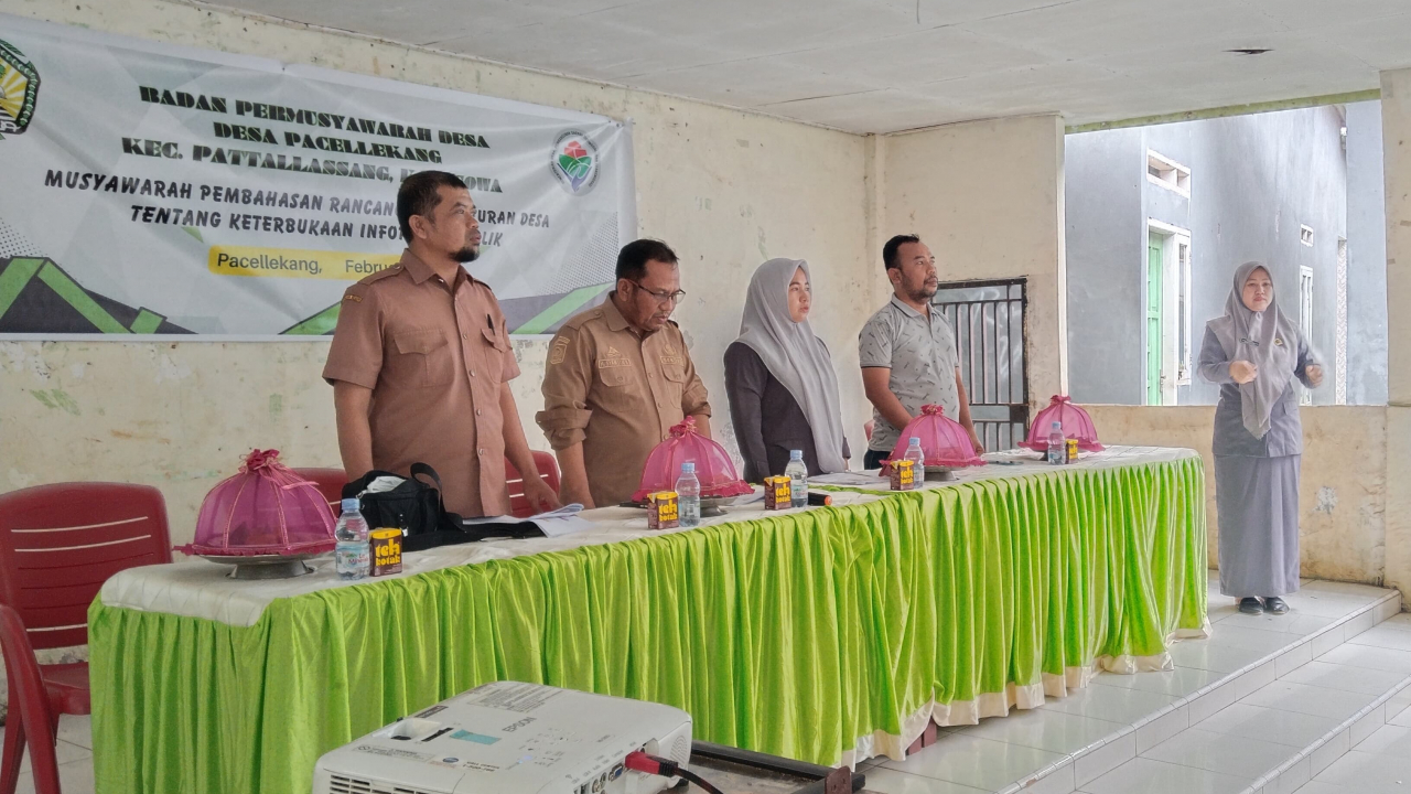 BPD Pacellekang Inisiasi Perdes Keterbukaan Informasi Publik