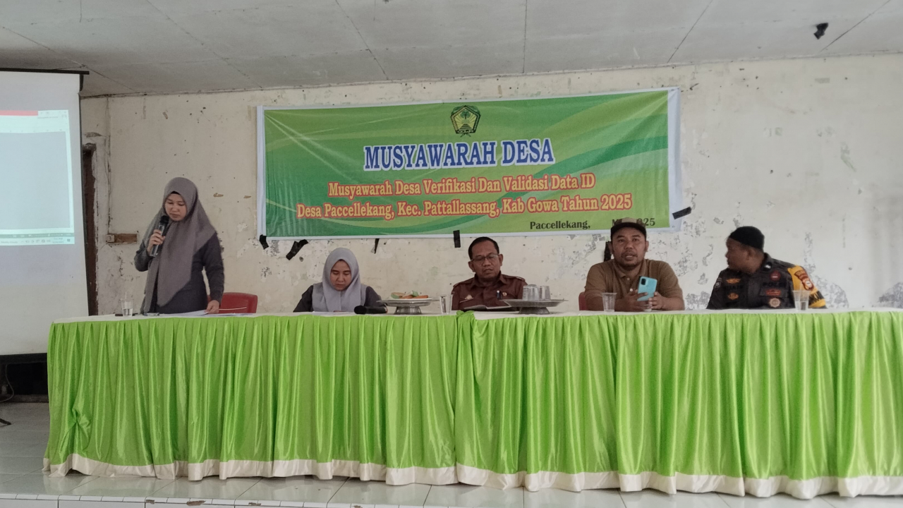 Musyawarah Desa Pacellekang: Verifikasi dan Validasi Data IDM untuk Penetapan Status Desa Tahun 2025