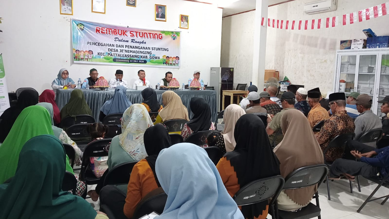 Rembuk Stunting Desa Je'nemadinging Gowa Cegah Kasus Stunting