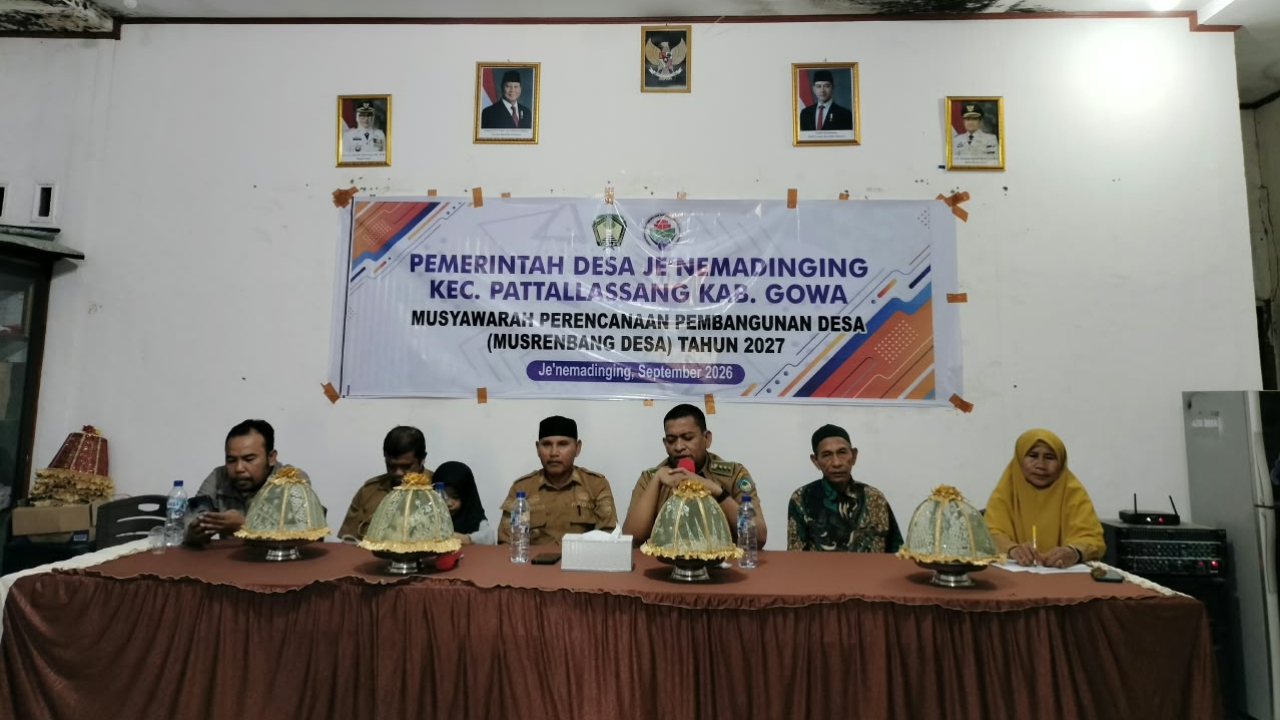 Musrenbang Desa Je'nemadinging Gowa Susun Rencana Tahun 2027