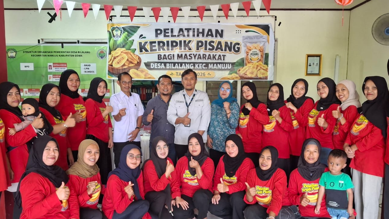 Pelatihan Keterampilan Warga Desa Bilalang Gowa Tingkatkan SDM