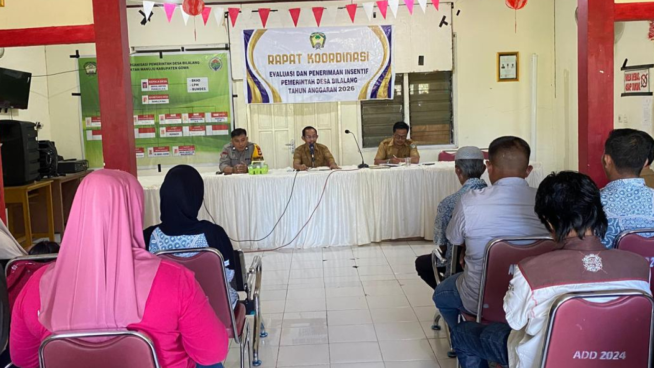 RAPAT KOORDINASI & PENERIMAAN INSENTIF DESA BILALANG BULAN JUNI TAHUN 2026