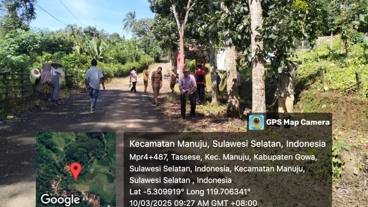 Kerja Bakti Meriah di Desa Tassese