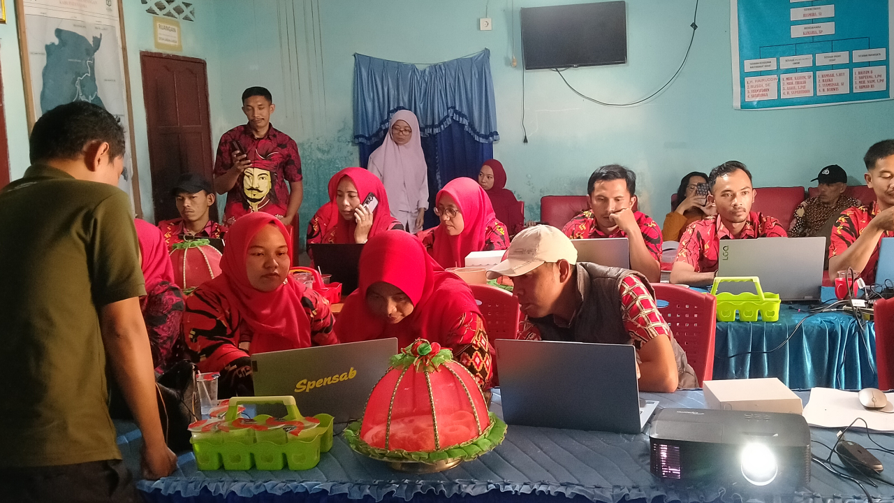 Peningkatan Kapasitas Aparatur Desa se kecamatan Bontolempangan Melalui Pelatihan Digides Lanjutan