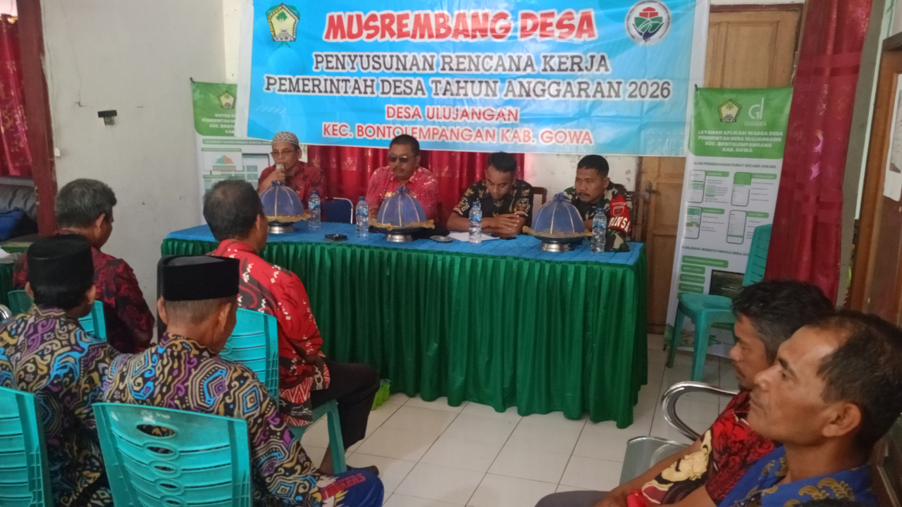 Musrenbangdes Ulujangang Gowa: Rencana Kerja Pemerintah Desa