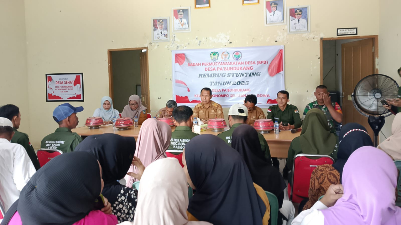 Rembug Stunting di Desa Pabundukang untuk Generasi Emas 2025