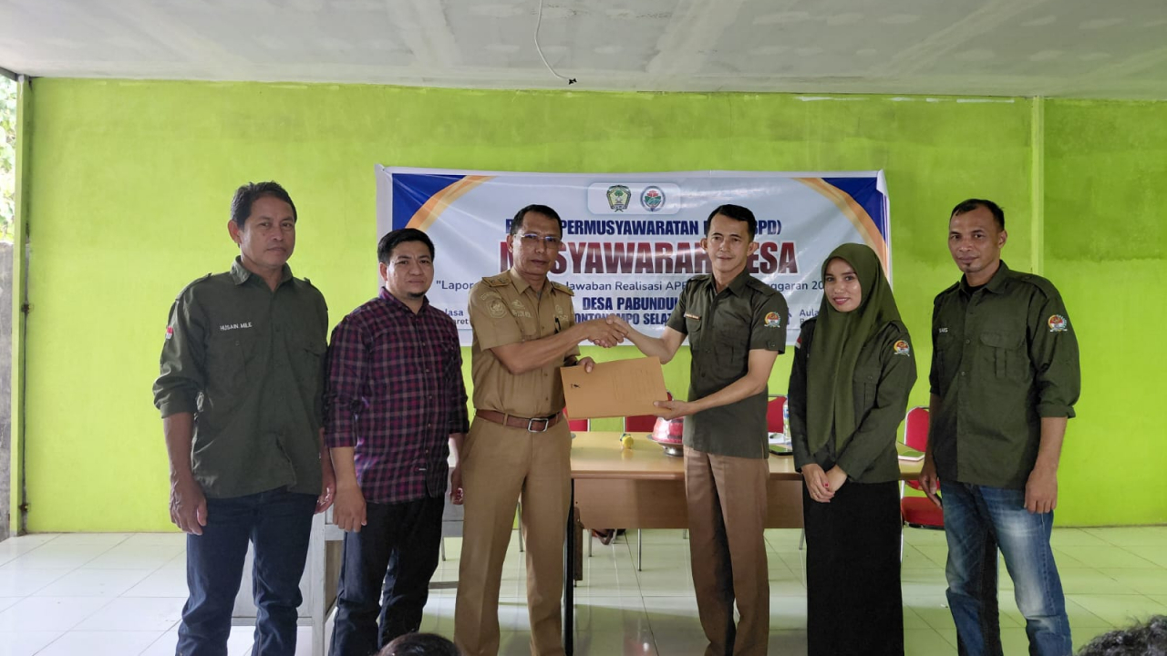 Musdes APBDes 2025: Laporan Pertanggung Jawaban Realisasi APBDesa Tahun Anggaran 2025