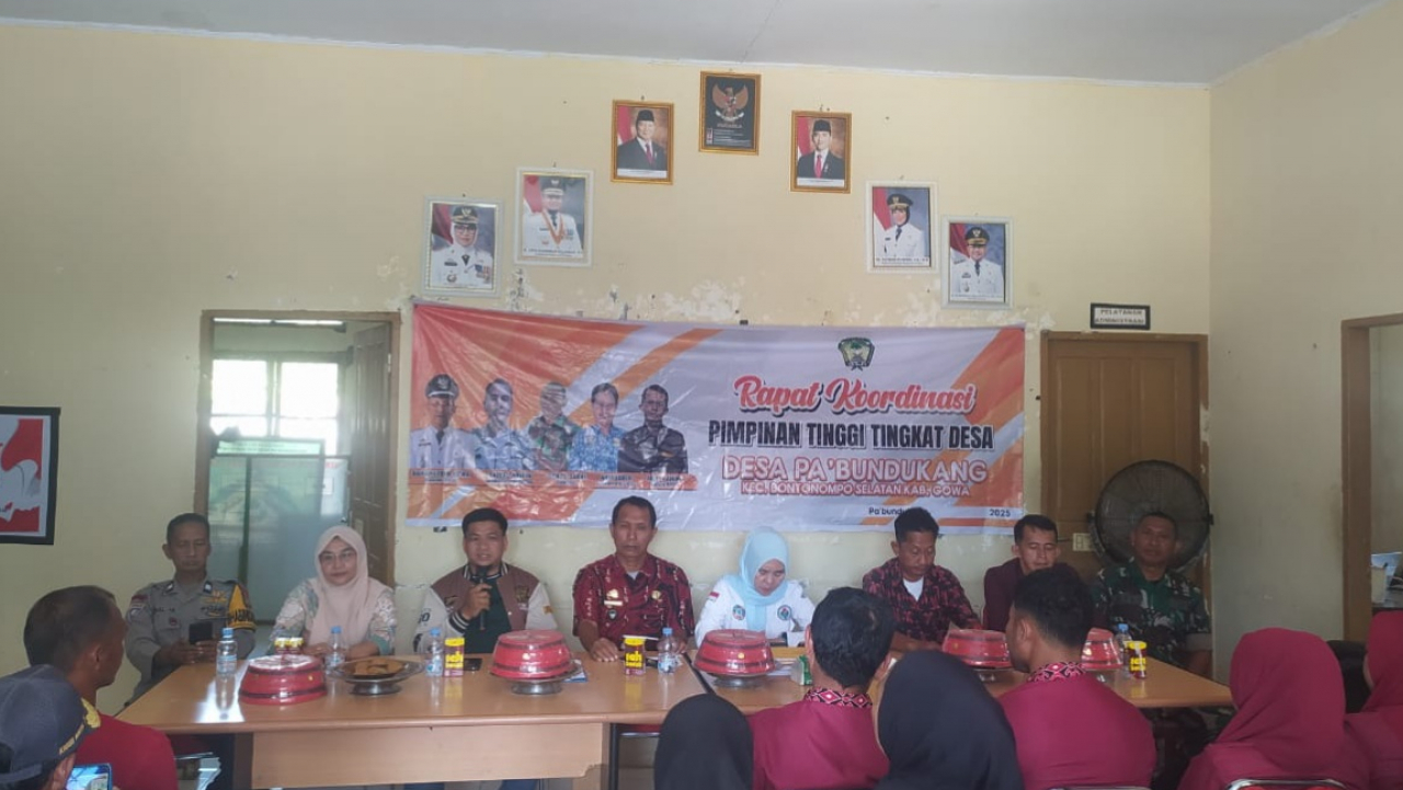 Rapat Koordinasi Pimpinan Tingkat Tinggi di Desa Pabundukang
