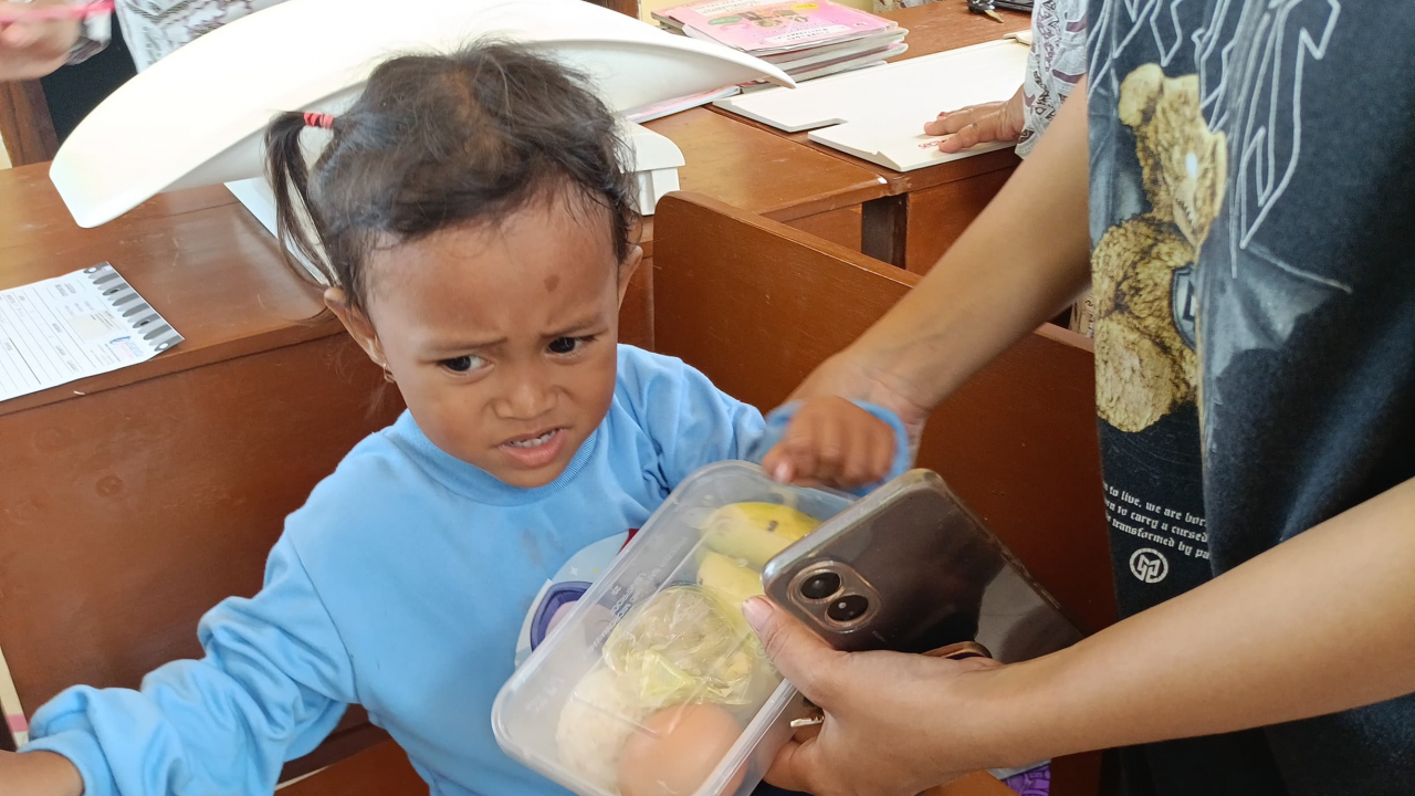 Pelaksanaan Posyandu dan Pemberian Makanan Tambahan di Desa Bontomanai