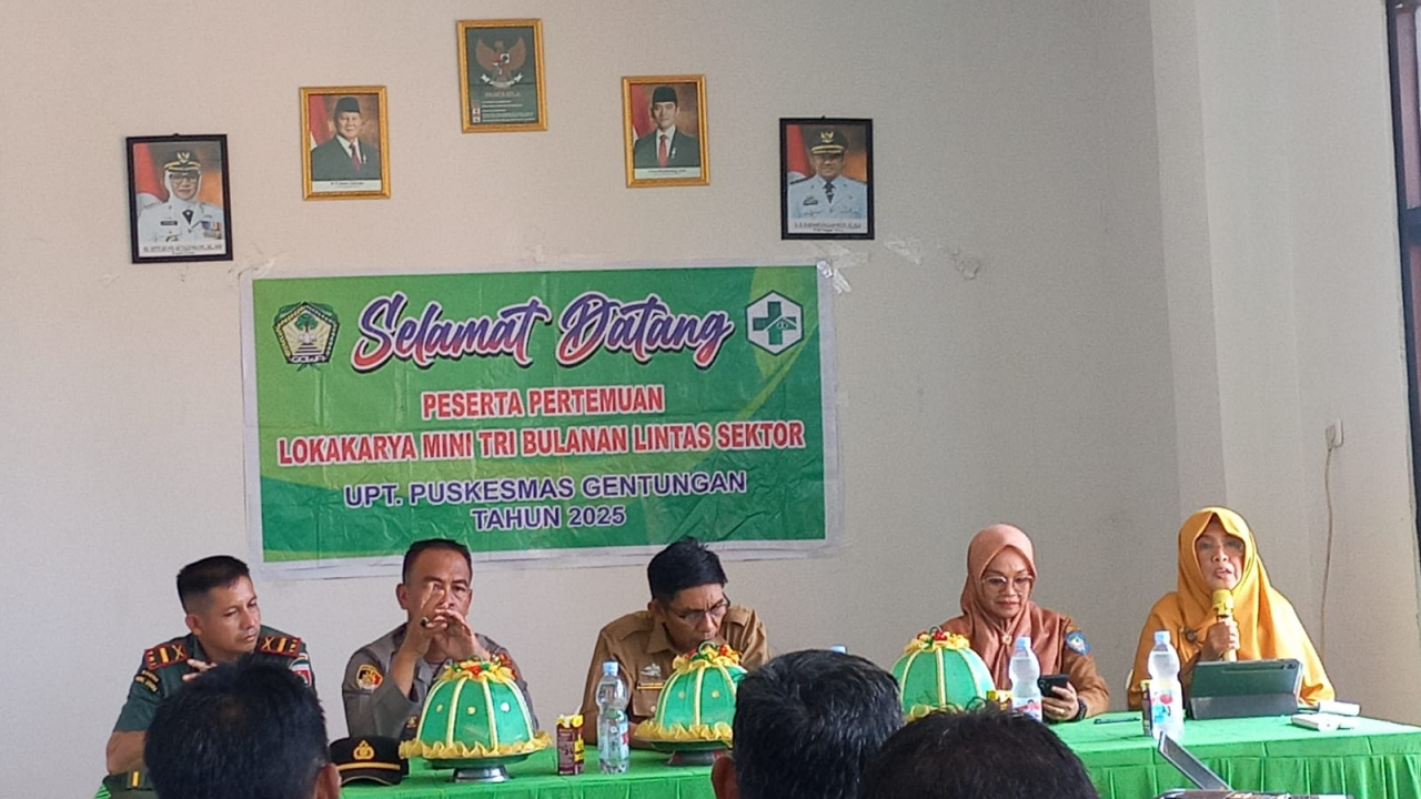 Lokmin Lintas Sektor di Puskesmas Gentungang