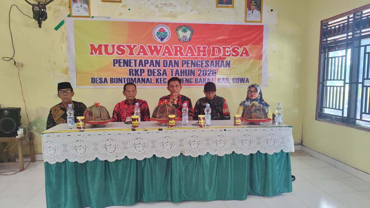 Musyawarah Desa Pembahasan, Penetapan, dan Pengesahan RKP Desa Bontomanai Tahun 2026