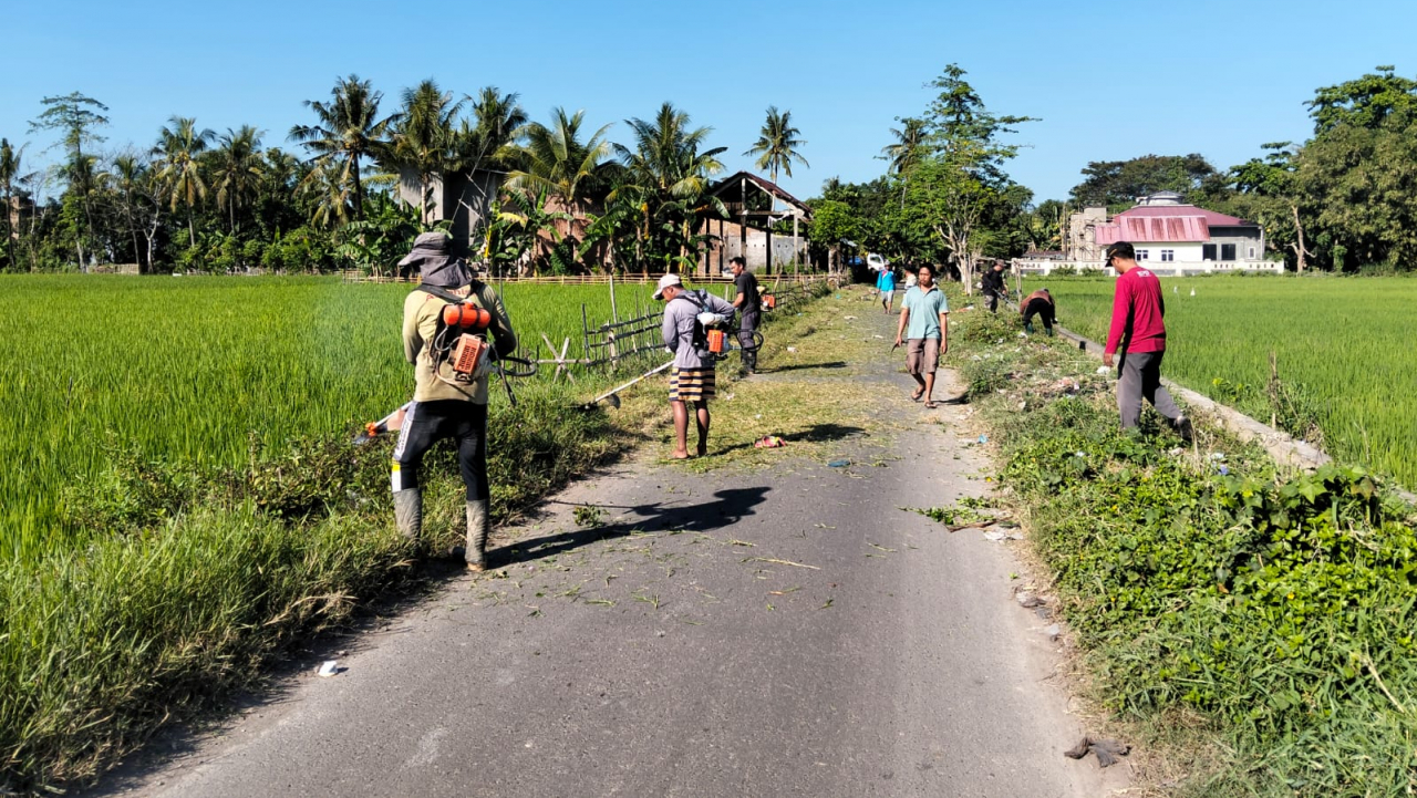 Persiapan Kampung Zakat Warga Desa Bontomanai Sambut Bupati Gowa