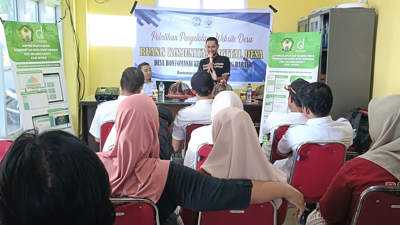 Pemanfaatan Teknologi Digital untuk Pelayanan Publik: Pelatihan Aplikasi Digides di Desa Bontomanai