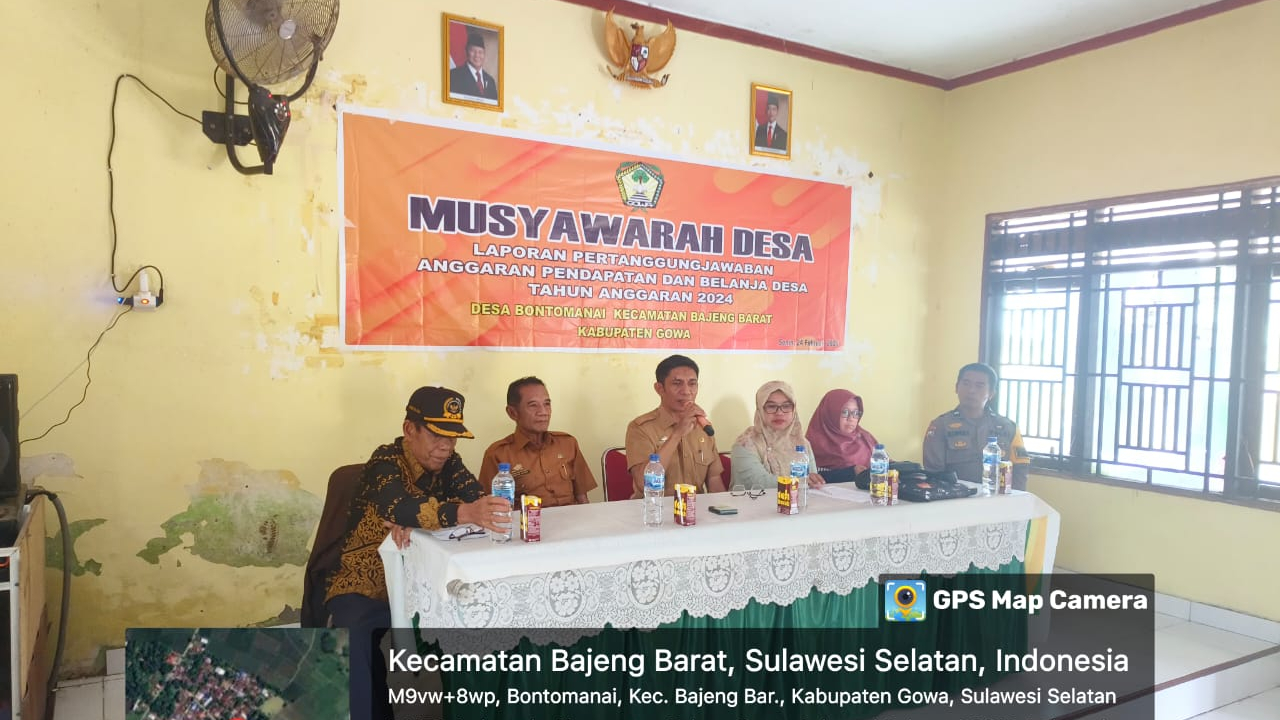 Musyawarah Desa Bontomanai: Laporan Pertanggungjawaban APBDes Tahun Anggaran 2024