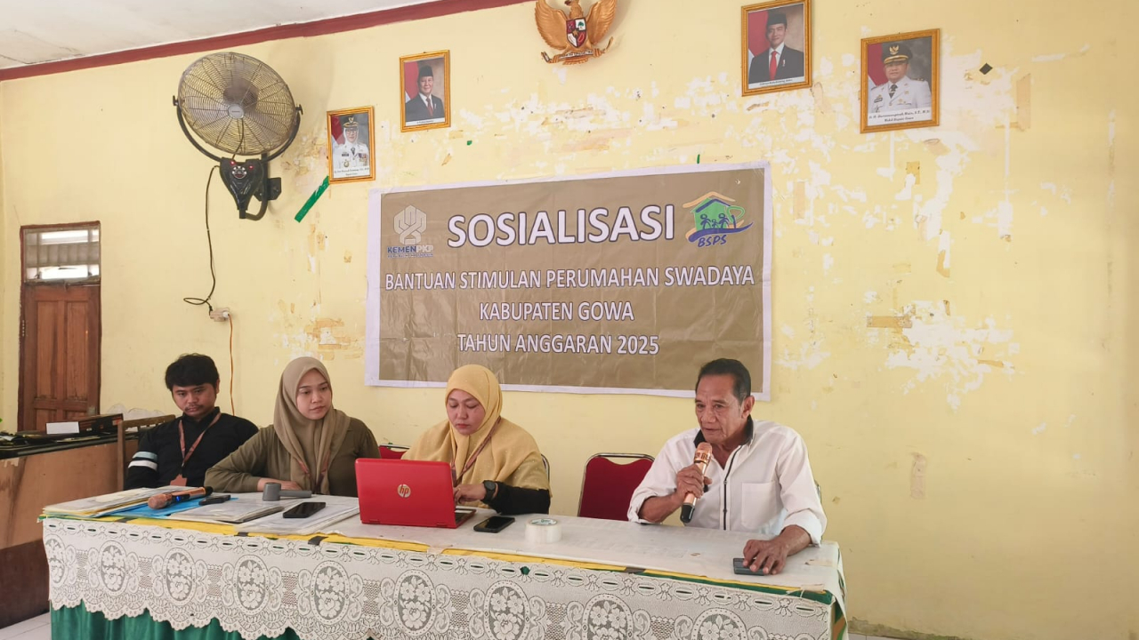 Sosialisasi Bantuan Stimulan Perumahan Swadaya di Desa Bontomanai