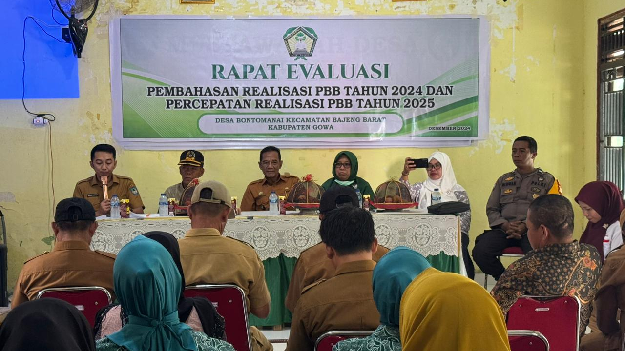 Rapat Evaluasi Percepatan Realisasi PBB Desa Bontomanai Tahun 2025