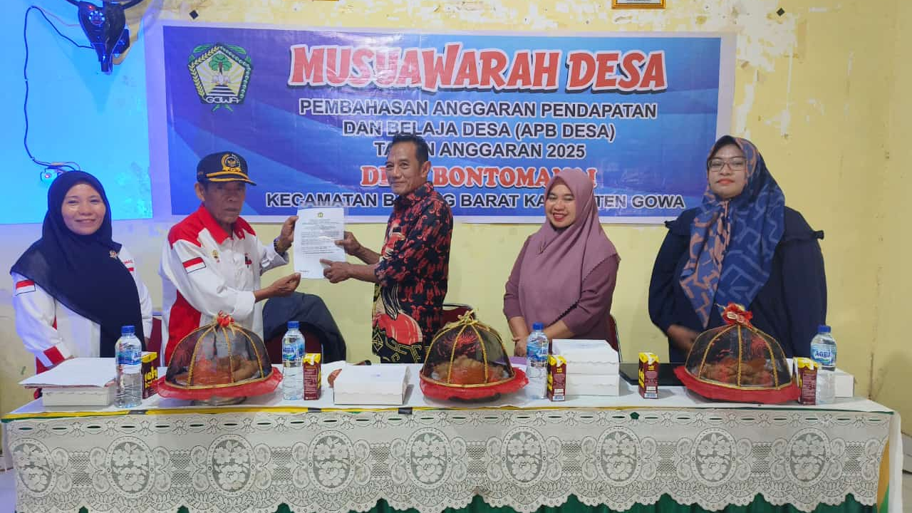 Musyawarah Desa Pembahasan APBDes Tahun Anggaran 2025 di Desa Bontomanai
