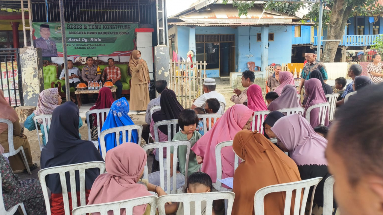 Reses Anggota DPRD Kabupaten Gowa di Desa Bontomanai