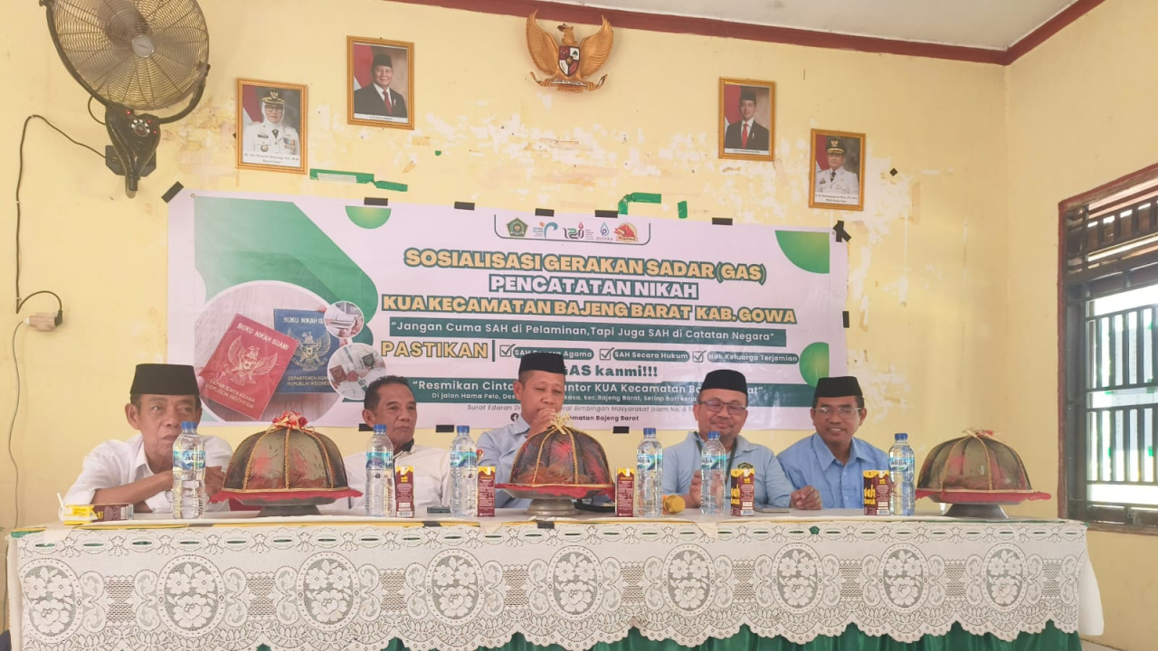 Sosialisasi Gerakan Sadar (GAS) Pencatatan Nikah di Desa Bontomanai