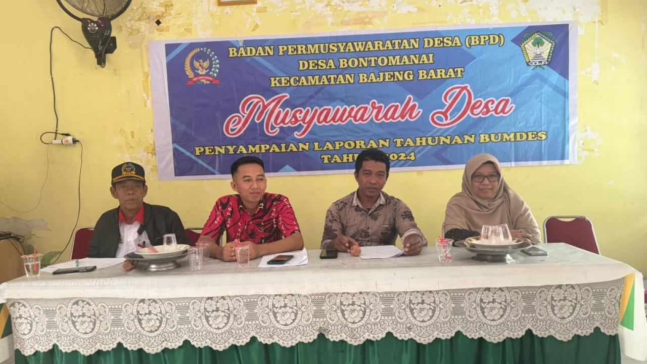 Musyawarah Desa Bontomanai: Evaluasi Kinerja BUMDes Sunggumanai Abadi Tahun 2024