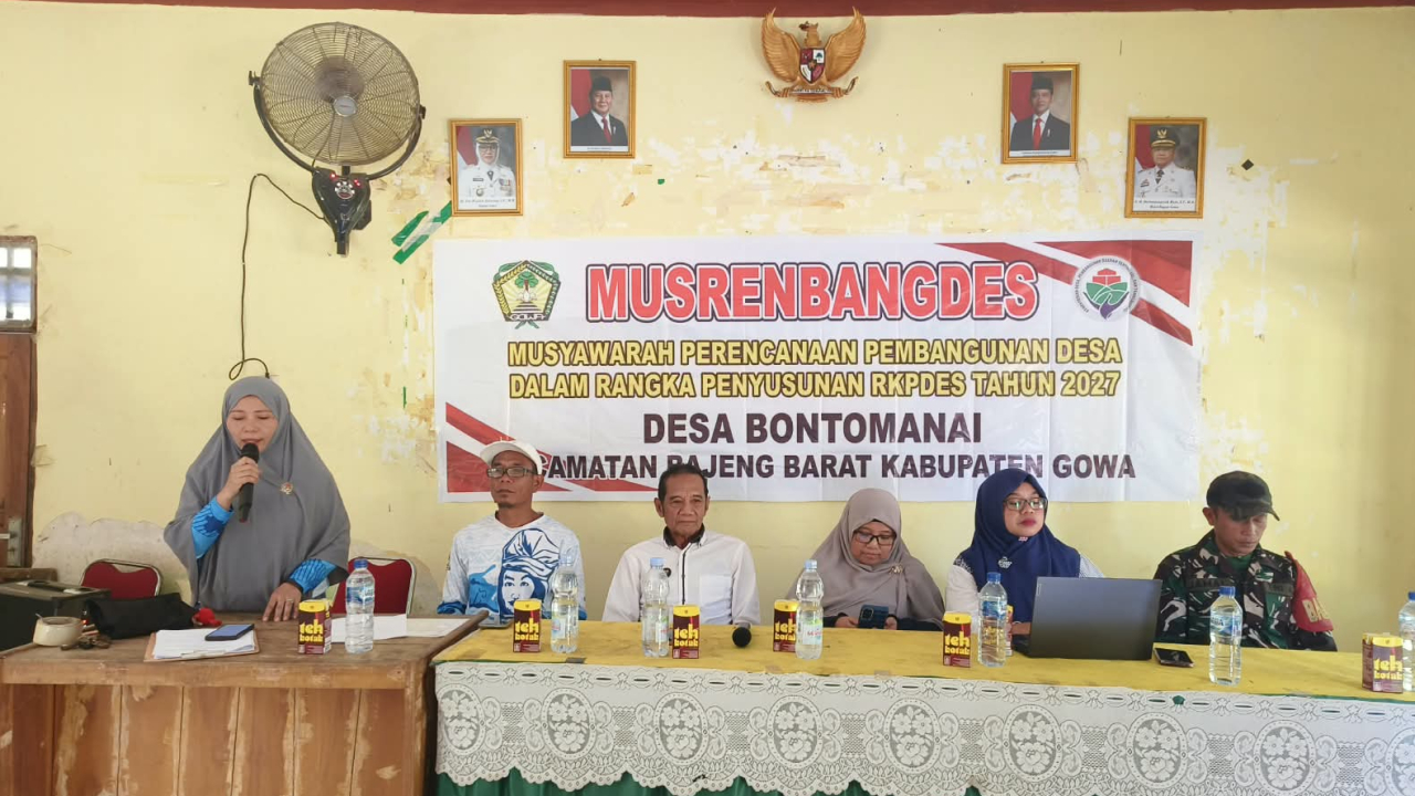 Musrenbang Desa Bontomanai Gowa Susun RKP Desa Tahun 2027