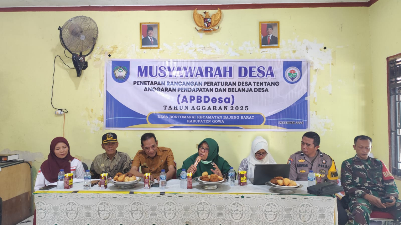 Penetapan APBDES Tahun Anggaran 2025 Desa Bontomanai