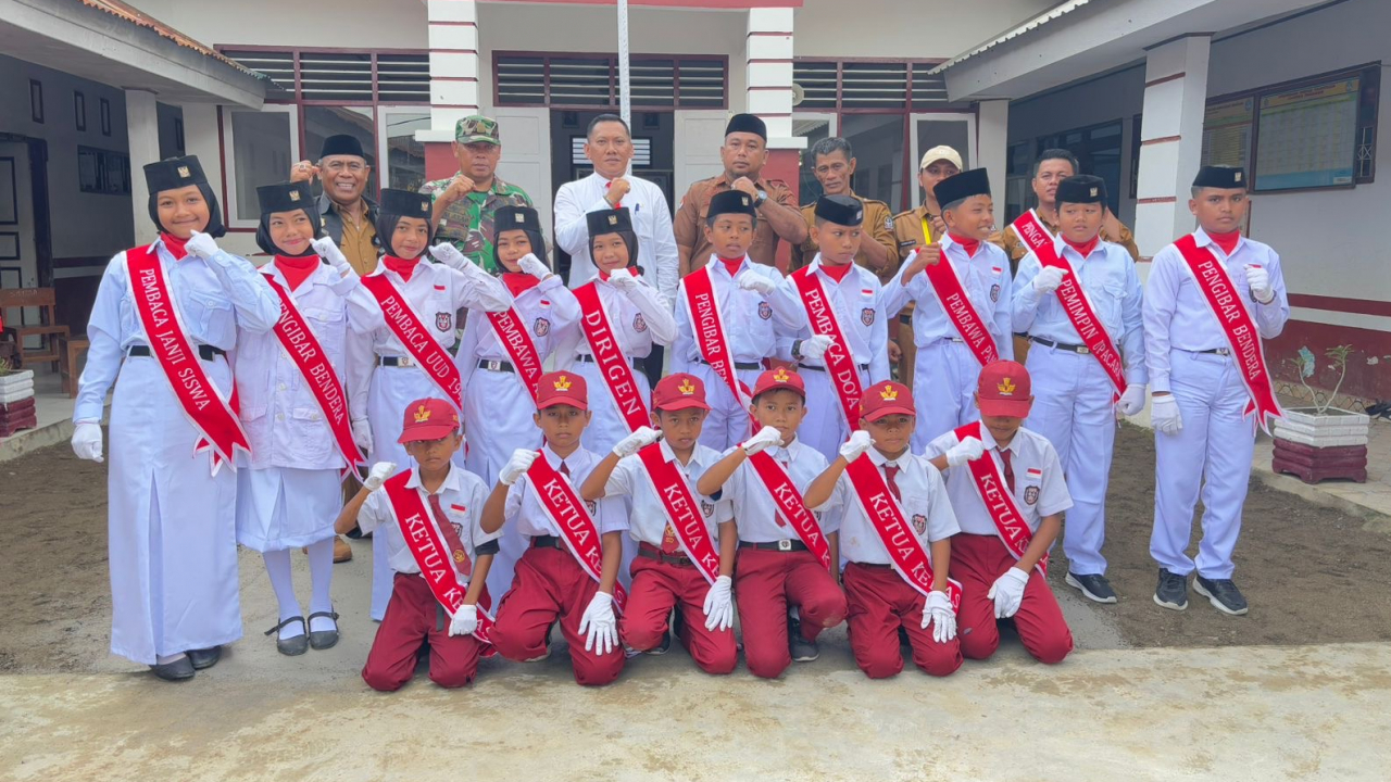 SDN 270 Massangkae Kibarkan Prestasi di Lomba Upacara Bendera Tingkat Kabupaten