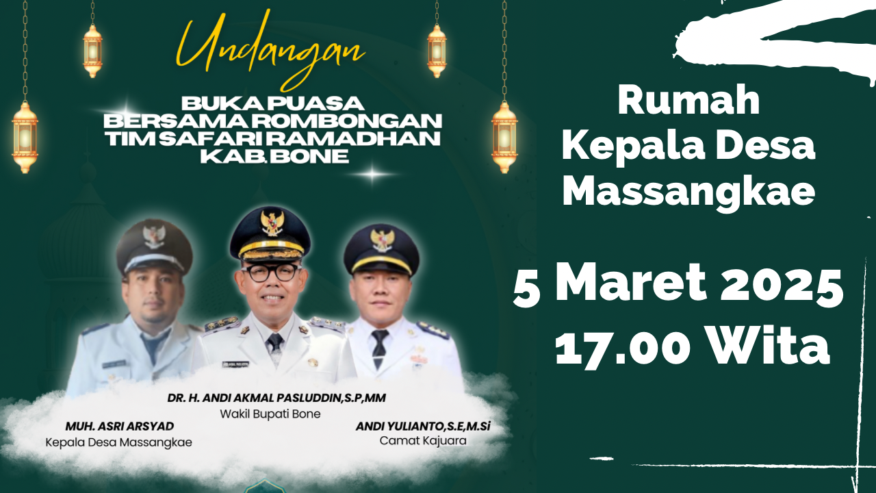 Sambut Safari Ramadhan Dengan Kedatangan Pak Wakil Bupati Bone