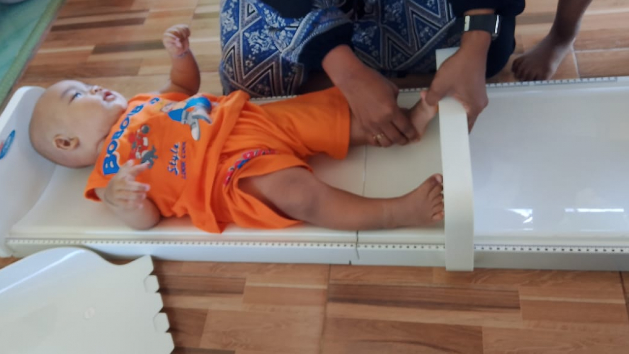 Posyandu di Dusun Hulo Desa Massangkae