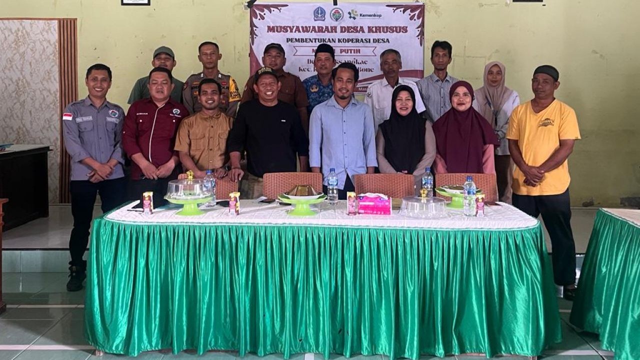 Desa Massangkae Resmi Bentuk Koperasi “Desa Merah Putih"