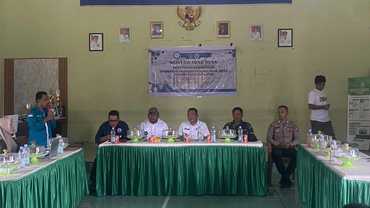Pemerintah Desa Massangkae Melaksanakan Musyawarah Penetapan Perubahan APBDesa Tahun 2025