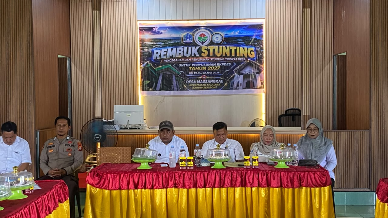 Pemdes Massangkae Gelar Rembuk Stunting, Pertahankan Status Zero Stunting