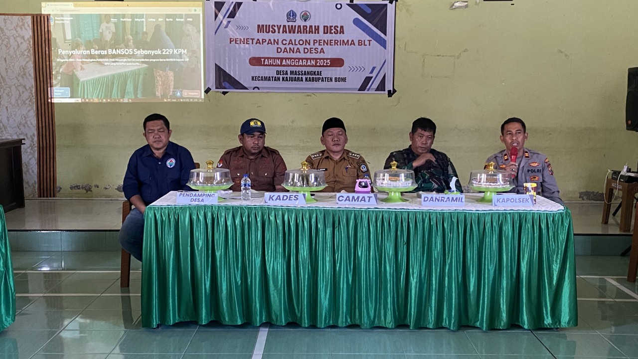 Musyawarah Desa Penetapan APBDES dan BLT-DD Tahun 2025 di Desa Massangkae