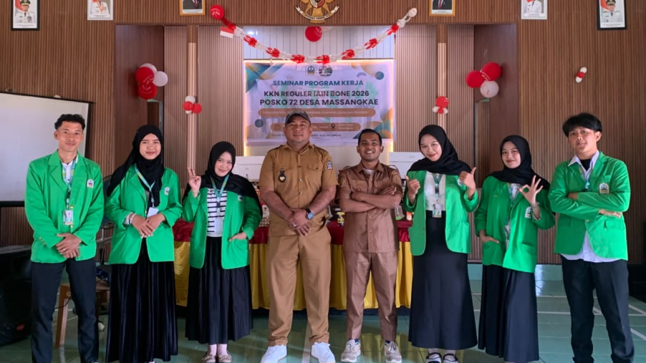 KKN Reguler IAIN Bone Gelar Seminar Program Kerja di Desa Massangkae