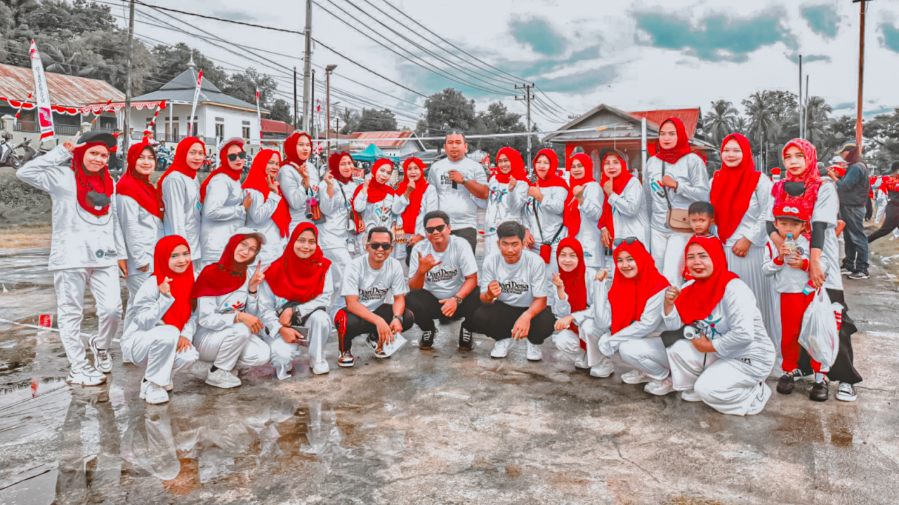 Pemerintah Desa Massangkae Ikut Serta dalam Kegiatan Jalan Santai HUT ke-80 Kemerdekaan Republik Indonesia di Kecamatan Kajuara