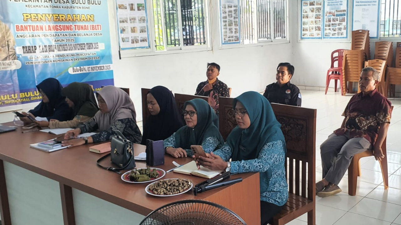 BIMTEK PELAKU DESA UNTUK PERCEPATAN KONVERGENSI PENCEGAHAN STUNTING DI DESA BULU BULU