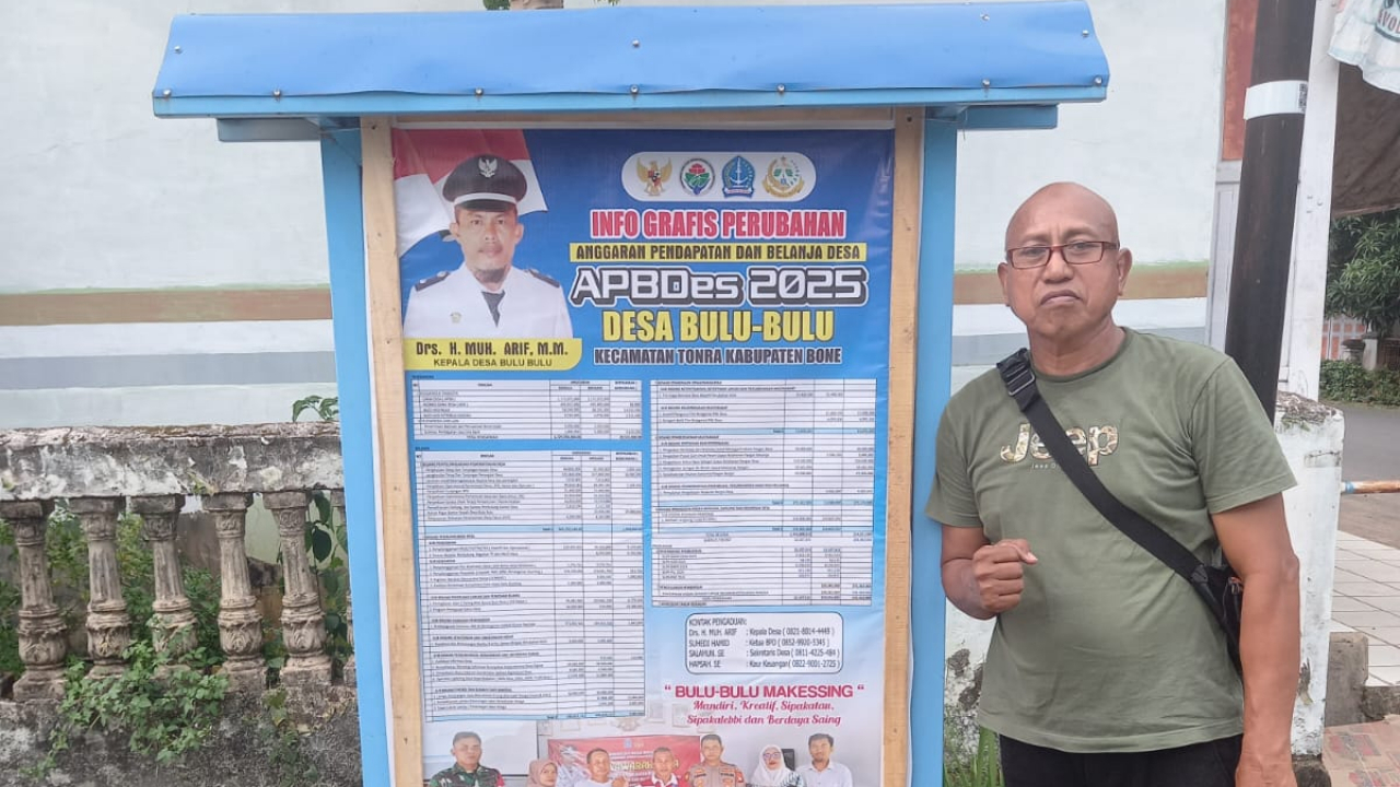 Cegah polemik, Dana Desa Dipublikasikan, Pemdes Bulu Bulu Buka Informasi Anggaran ke Masyarakat