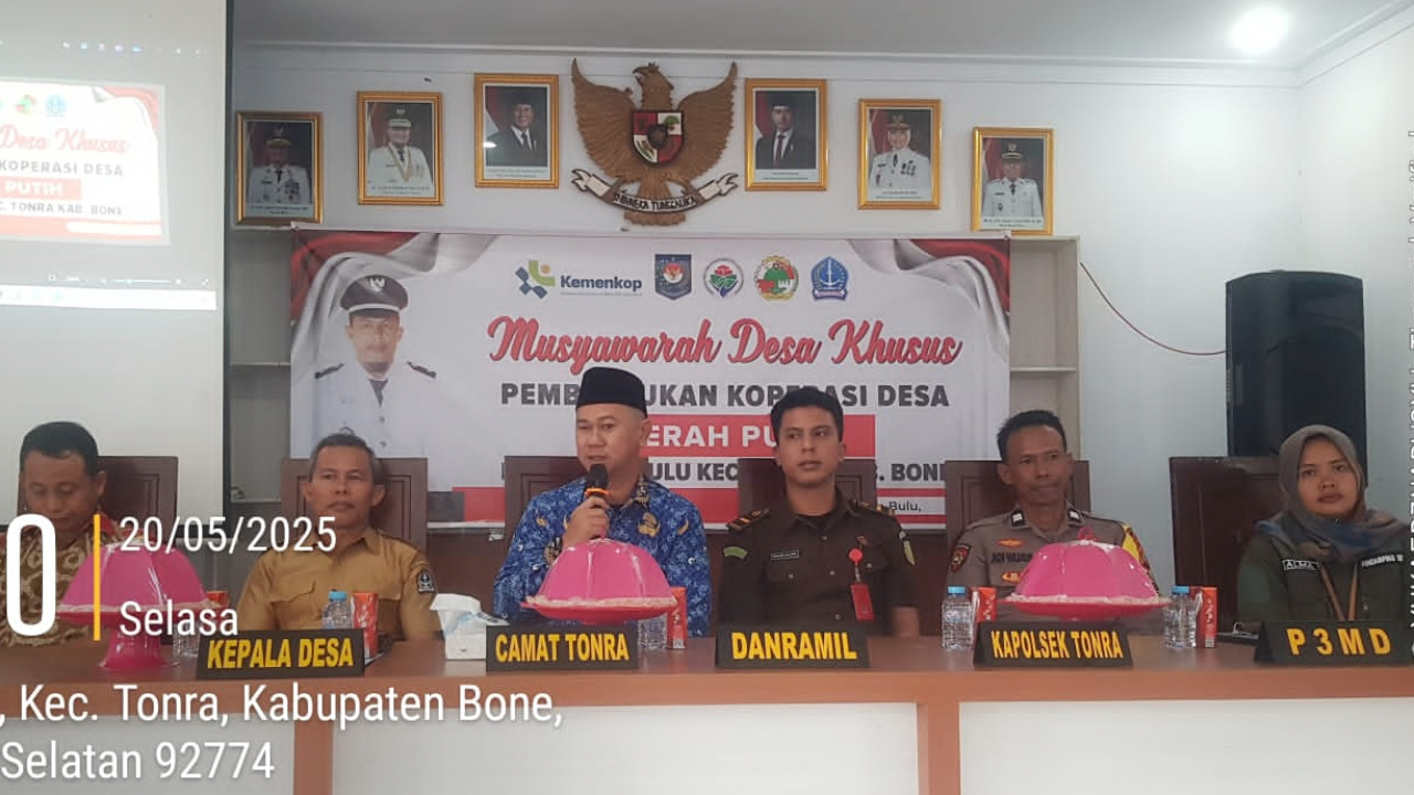 Koperasi Desa Merah Putih Resmi Terbentuk di Desa Bulu Bulu