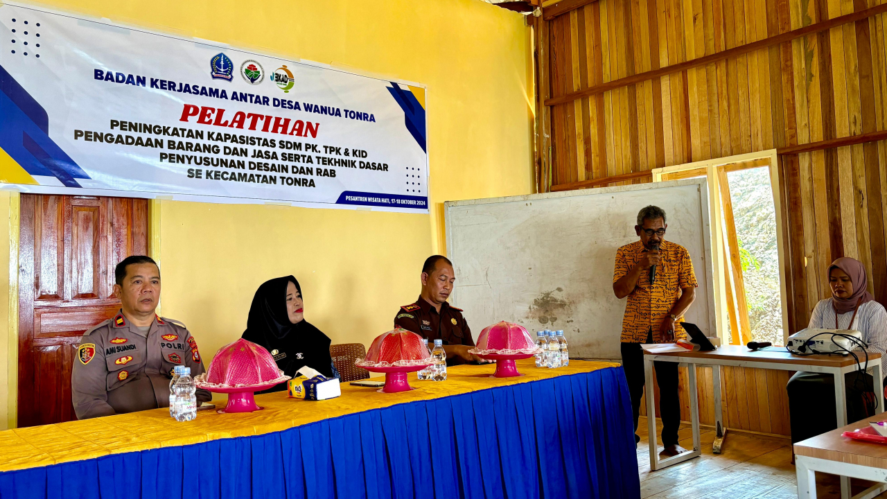 BKAD WANUA TONRA GELAR PELATIHAN SDM PELAKSANA KEGIATAN, KADER TEKNIK DESA DALAM PERENCANAAN DESA