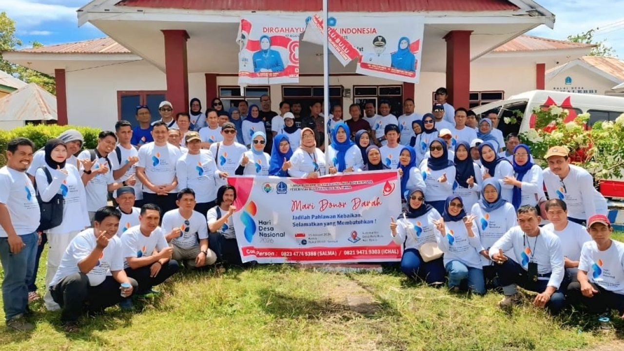 TPP P3MD Bone Bersama PemDes Bulu Bulu Peringati Hari Desa 2026 dengan Aksi Donor Darah