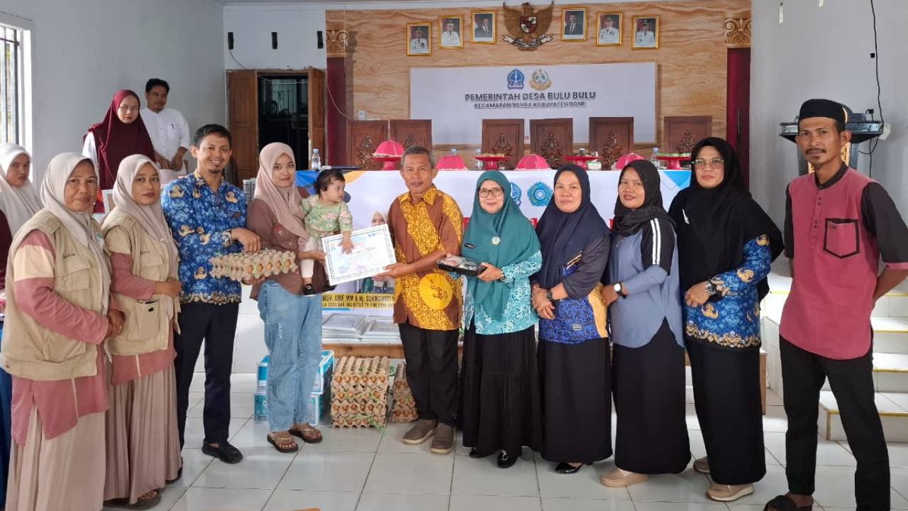 Cegah Stunting, Pemerintah Desa Bulu Bulu Gelar Penyuluhan Makanan Bergizi dan Pemberian Paket Tambahan