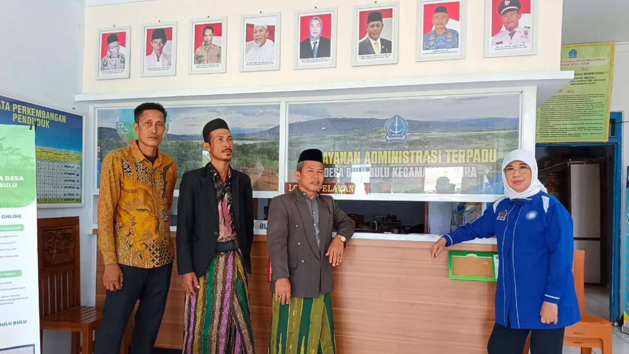 Anggota DPR RI Dr. Ir. Hj. Andi Yuliani Paris, M.Sc. Sambangi Kantor Pemerintah Desa Bulu-Bulu : Pastikan Pelayanan Pemerintahan dan Aspirasi Masyarakat Tersampaikan