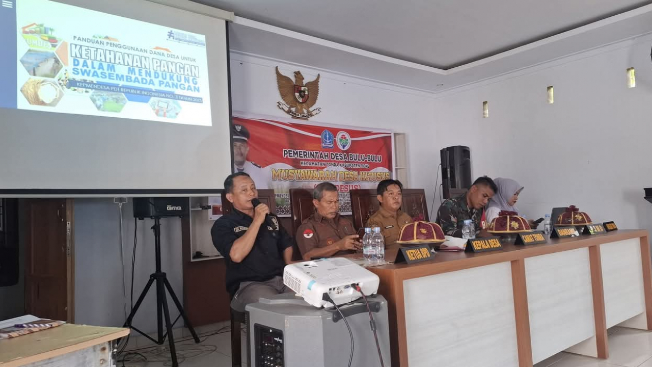 Musyawarah Desa Khusus di Bulu Bulu: Implementasi Kepmendes No. 3/2025 untuk Ketahanan Pangan dan PADes