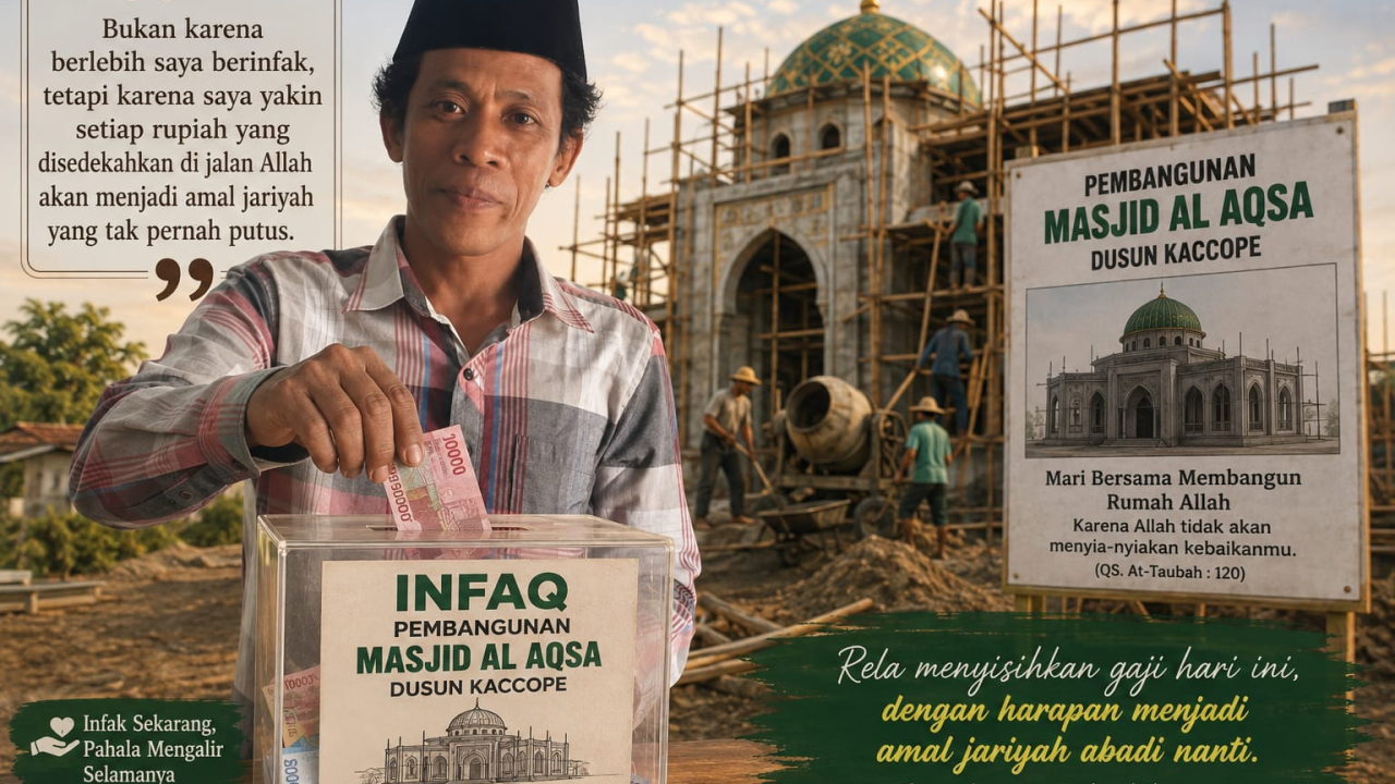 "Saya Tidak Kaya... Tapi Saya Tidak Mau Kehilangan Kesempatan Membangun Rumah Allah."