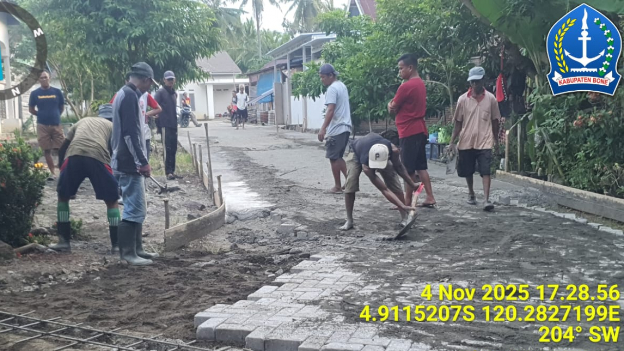 Segera Nikmati Jalan Mulus, Warga Biroro Desa Bulu Bulu Antusias Sambut Pembangunan Jalan Paving Blok