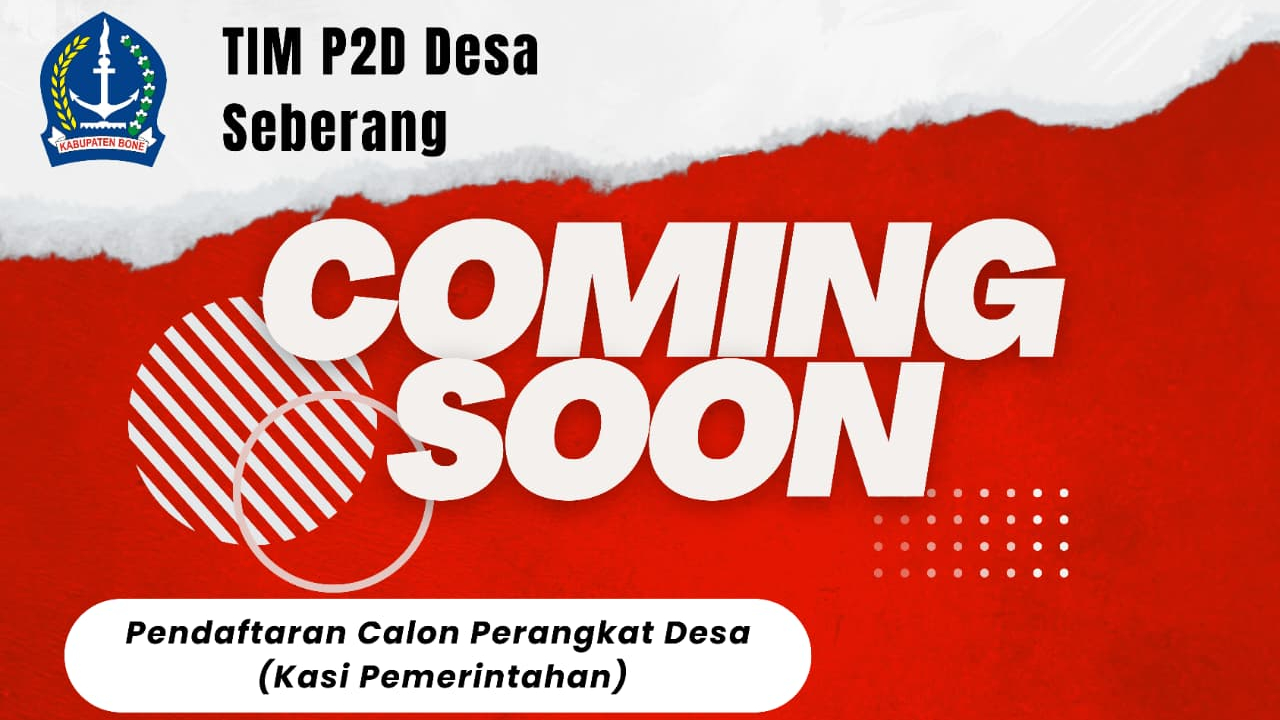 Segera Dibuka Pendaftaran Calon Perangkat Desa