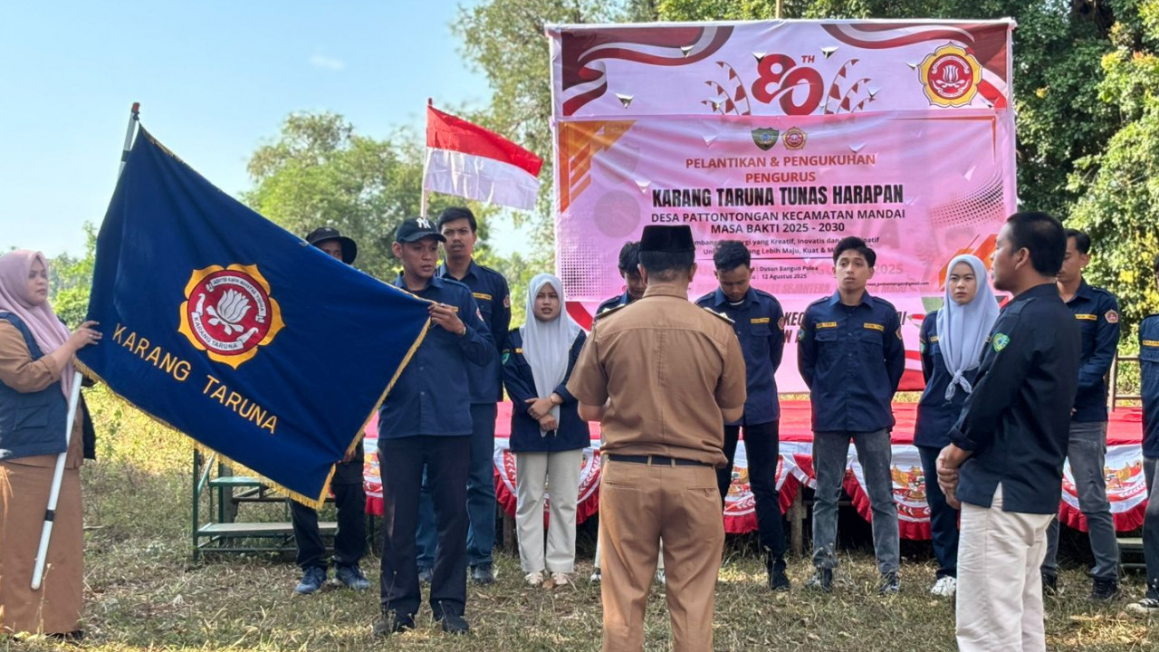 Pengukuhan Karang Taruna Tunas Harapan Desa Pattontongang Masa Bakti 2025-2030