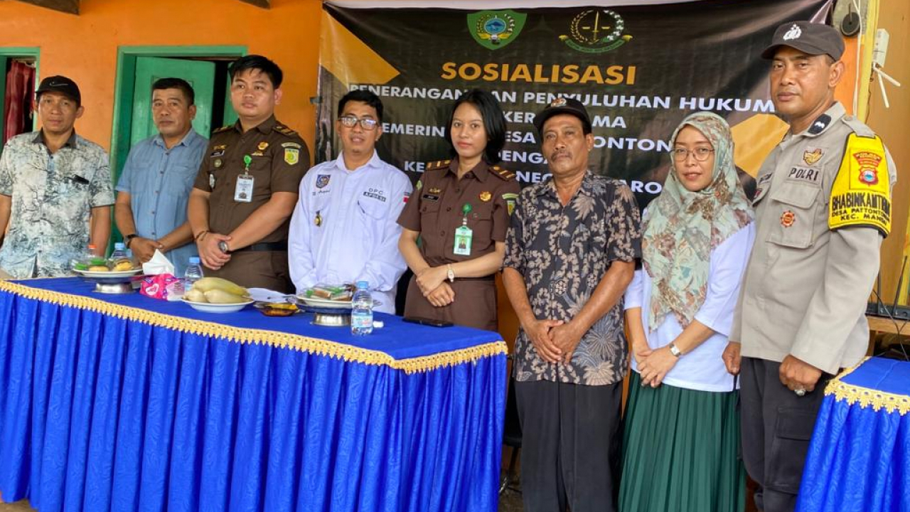 Sinergi Desa Pattontongang & Kejaksaan Tingkatkan Kesadaran Hukum