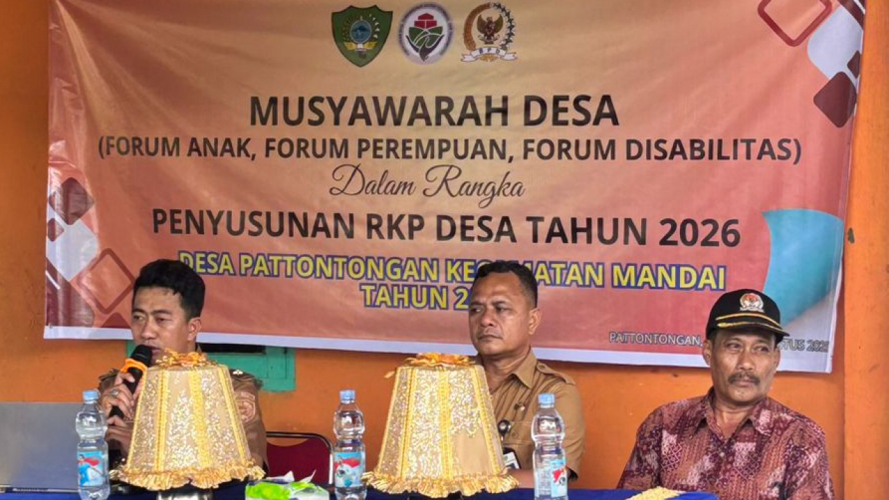 Musyawarah Desa Pattontongang dalam Rangka Penyusunan RKP Desa Tahun 2026