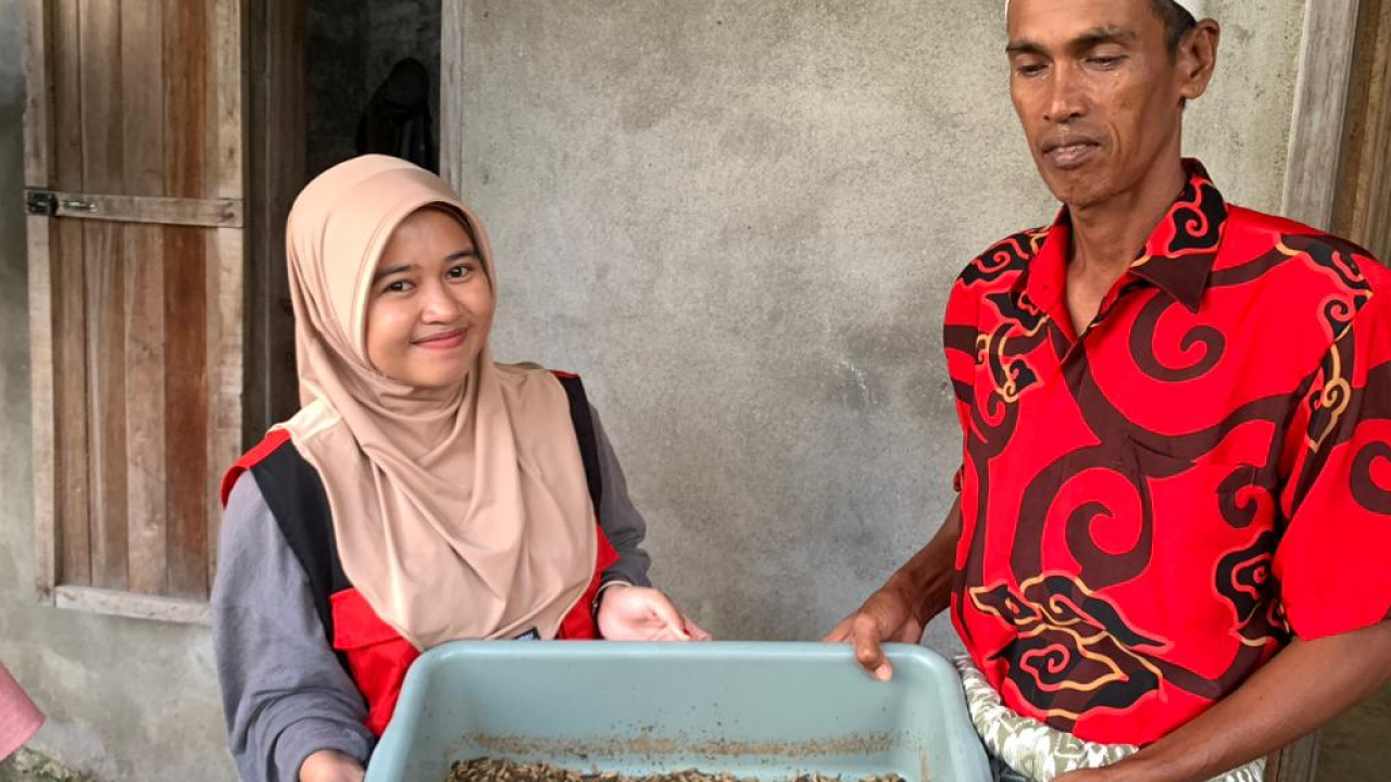 Mahasiswa KKN-T 115 Universitas Hasanuddin Laksanakan Pembinaan Budidaya Maggot Berbasis Rumahan Untuk Mengatasi Sampah Organik.